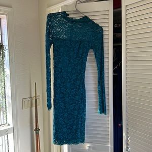 Never worn lace cutout back dress